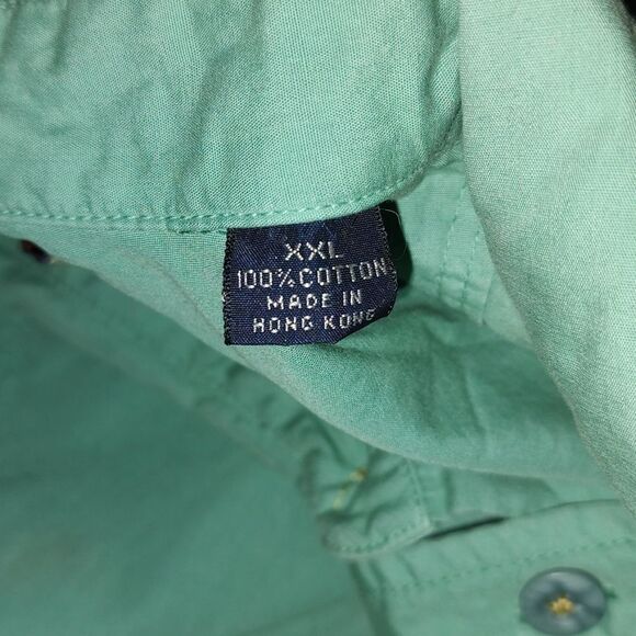 Tommy Bahama  seafoam green long sleeve button down shirt  Sz XXL - Picture 6 of 6